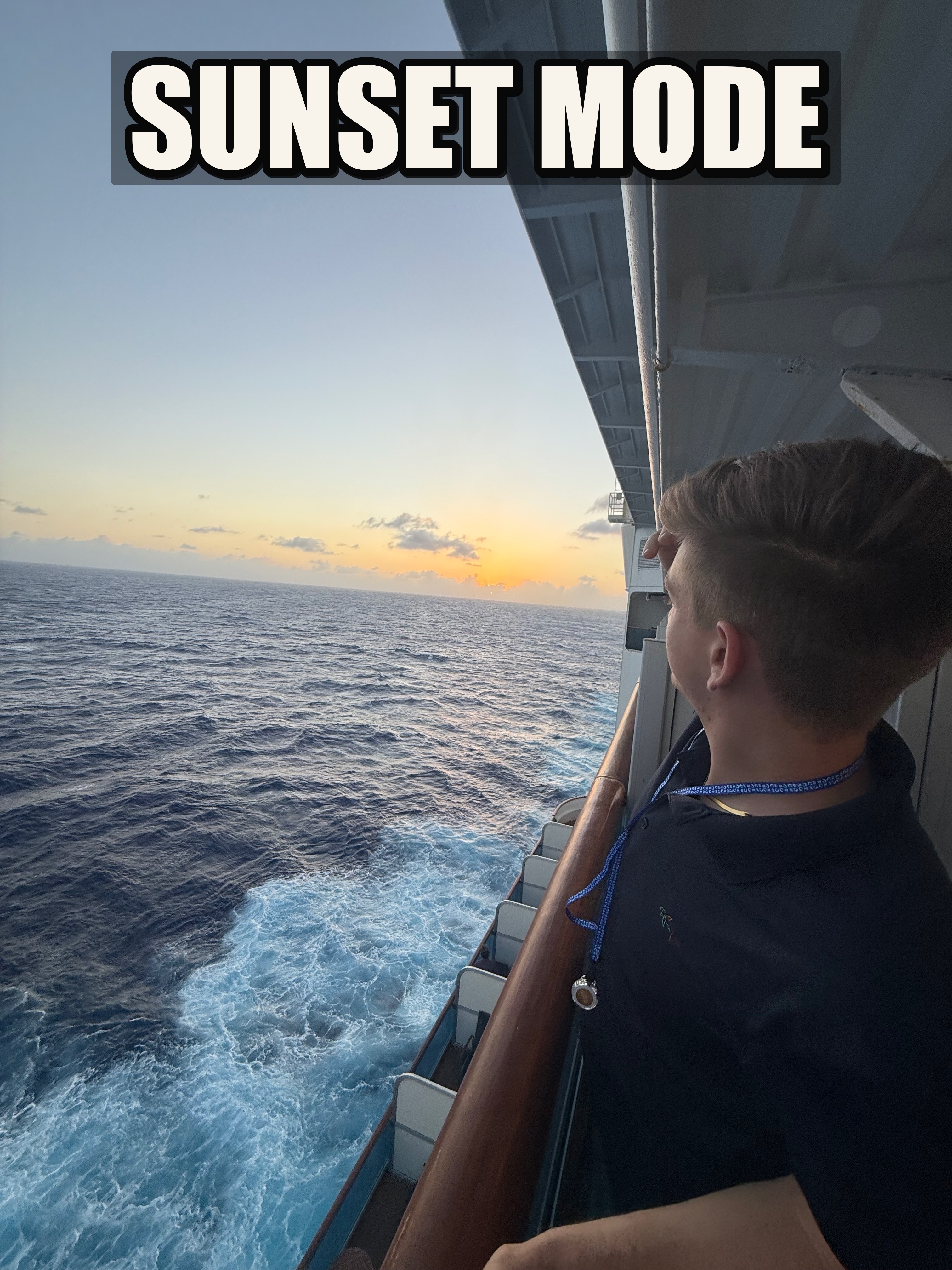 Cruise 2026 sunset mode photo