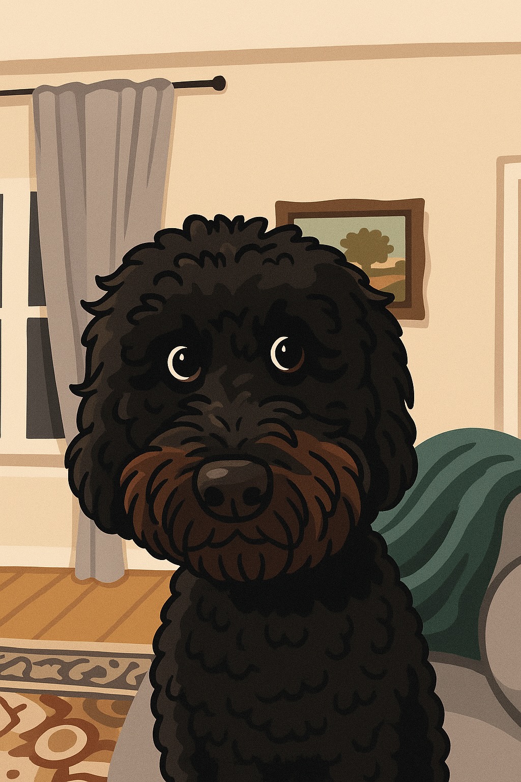 AI anime astronaut with glowing helmet